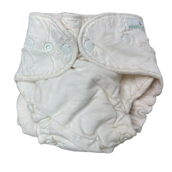 Twinkie Tush Cloth Diaper Bundle Fabric Diaper Baby Adjustable Pink Yellow - Picture 4 of 14